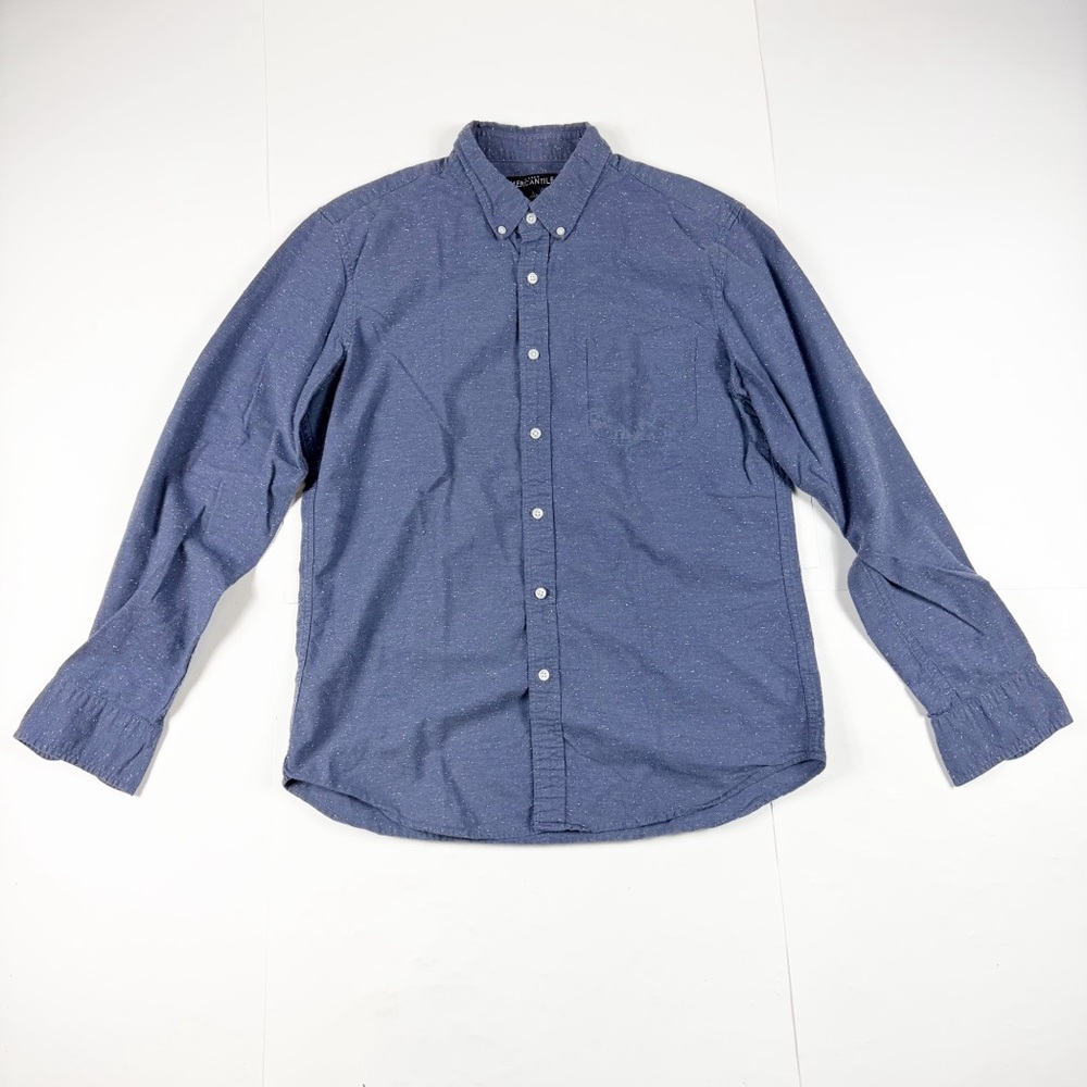 J. Crew Mercantile Casual Navy Button-Down Shirt‎ Large
